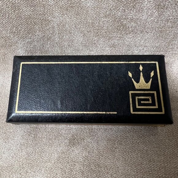 Pat Name Vintage Cufflinks and Tie Clip Bar Set Swank NOS in Original Box 1950s - Picture 6 of 6